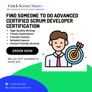 Find Someone To Do Advanced Certified Scrum Developer Certification